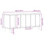 vinylskab 100x38x48 cm konstrueret træ sonoma-eg