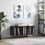 vinylskab 100x38x48 cm konstrueret træ sort