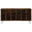 vinylskab 100x38x48 cm konstrueret træ røget egetræsfarve