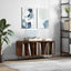 vinylskab 100x38x48 cm konstrueret træ røget egetræsfarve