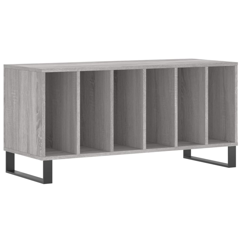 vinylskab 100x38x48 cm konstrueret træ grå sonoma-eg