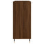 vinylskab 84,5x38x89 cm konstrueret træ brun egetræsfarve