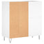 vinylskab 84,5x38x89 cm konstrueret træ hvid