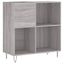 vinylskab 84,5x38x39 cm konstrueret træ grå sonoma-eg