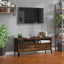 tv-bord 100x34,5x44,5 cm konstrueret træ røget egetræsfarve