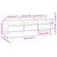 tv-bord 150x30x44,5 cm konstrueret træ hvid