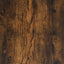 vinylskab 121x38x48 cm konstrueret træ røget egetræsfarve