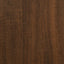 vinylskab 121x38x48 cm konstrueret træ brun egetræsfarve