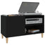 vinylskab 84,5x38x48 cm konstrueret træ sort