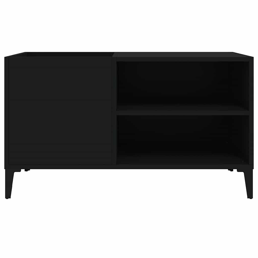 vinylskab 84,5x38x48 cm konstrueret træ sort