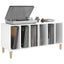 vinylskab 100x38x48 cm konstrueret træ hvid