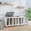 vinylskab 100x38x48 cm konstrueret træ hvid