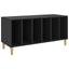 vinylskab 100x38x48 cm konstrueret træ sort