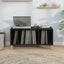 vinylskab 100x38x48 cm konstrueret træ sort