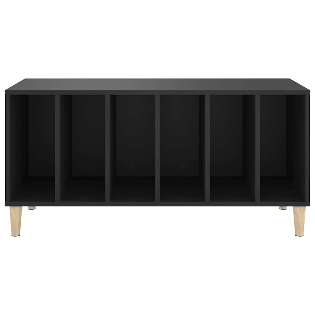 vinylskab 100x38x48 cm konstrueret træ sort
