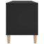 vinylskab 100x38x48 cm konstrueret træ sort