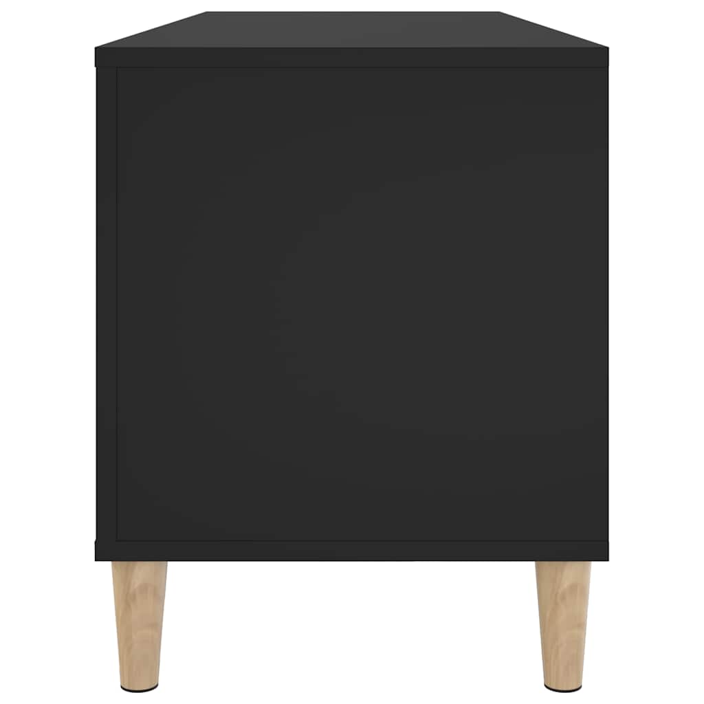 vinylskab 100x38x48 cm konstrueret træ sort