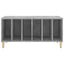 vinylskab 100x38x48 cm konstrueret træ betongrå