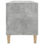 vinylskab 100x38x48 cm konstrueret træ betongrå