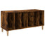 vinylskab 100x38x48 cm konstrueret træ røget egetræsfarve