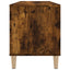 vinylskab 100x38x48 cm konstrueret træ røget egetræsfarve