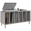 vinylskab 100x38x48 cm konstrueret træ grå sonoma-eg