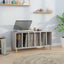 vinylskab 100x38x48 cm konstrueret træ grå sonoma-eg