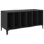 vinylskab 100x38x48 cm konstrueret træ sort