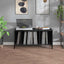 vinylskab 100x38x48 cm konstrueret træ sort