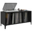 vinylskab 100x38x48 cm konstrueret træ sort