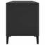vinylskab 100x38x48 cm konstrueret træ sort