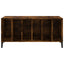 vinylskab 100x38x48 cm konstrueret træ røget egetræsfarve