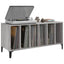 vinylskab 100x38x48 cm konstrueret træ grå sonoma-eg