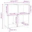 vinylskab 84,5x38x89 cm konstrueret træ sort