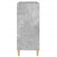 vinylskab 84,5x38x89 cm konstrueret træ betongrå