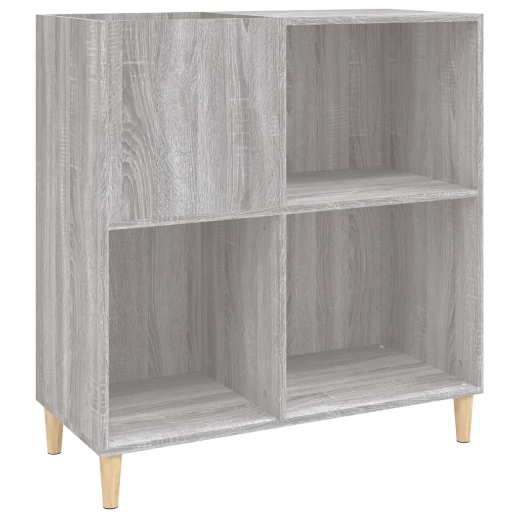 vinylskab 84,5x38x39 cm konstrueret træ grå sonoma-eg