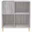 vinylskab 84,5x38x39 cm konstrueret træ grå sonoma-eg