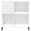vinylskab 84,5x38x89 cm konstrueret træ hvid