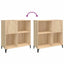 vinylskab 84,5x38x39 cm konstrueret træ sonoma-eg
