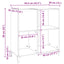 vinylskab 84,5x38x39 cm konstrueret træ sonoma-eg