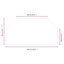 Pejs glasplade Transparent 100 x 50 cm Glas