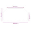 Pejs glasplade Transparent 120 x 60 cm Glas