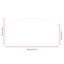 Pejs glasplade Transparent 120 x 60 cm Glas