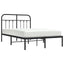 sengeramme med sengegavl 120x200 cm metal sort