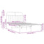 sengeramme med sengegavl 120x200 cm metal sort