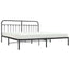 sengeramme med sengegavl 193x203 cm metal sort