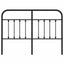 udskiftningsgavl 135 cm metal sort