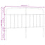 udskiftningsgavl 140 cm metal sort