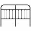 udskiftningsgavl 150 cm metal sort