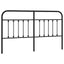udskiftningsgavl 160 cm metal sort